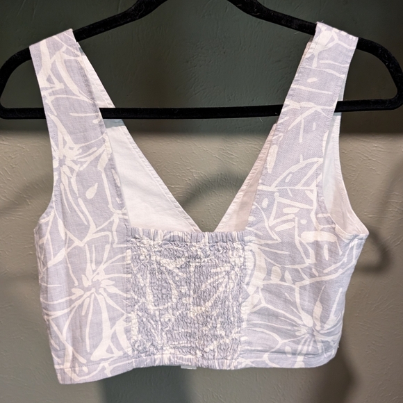 Linen print crop top - Picture 3 of 3